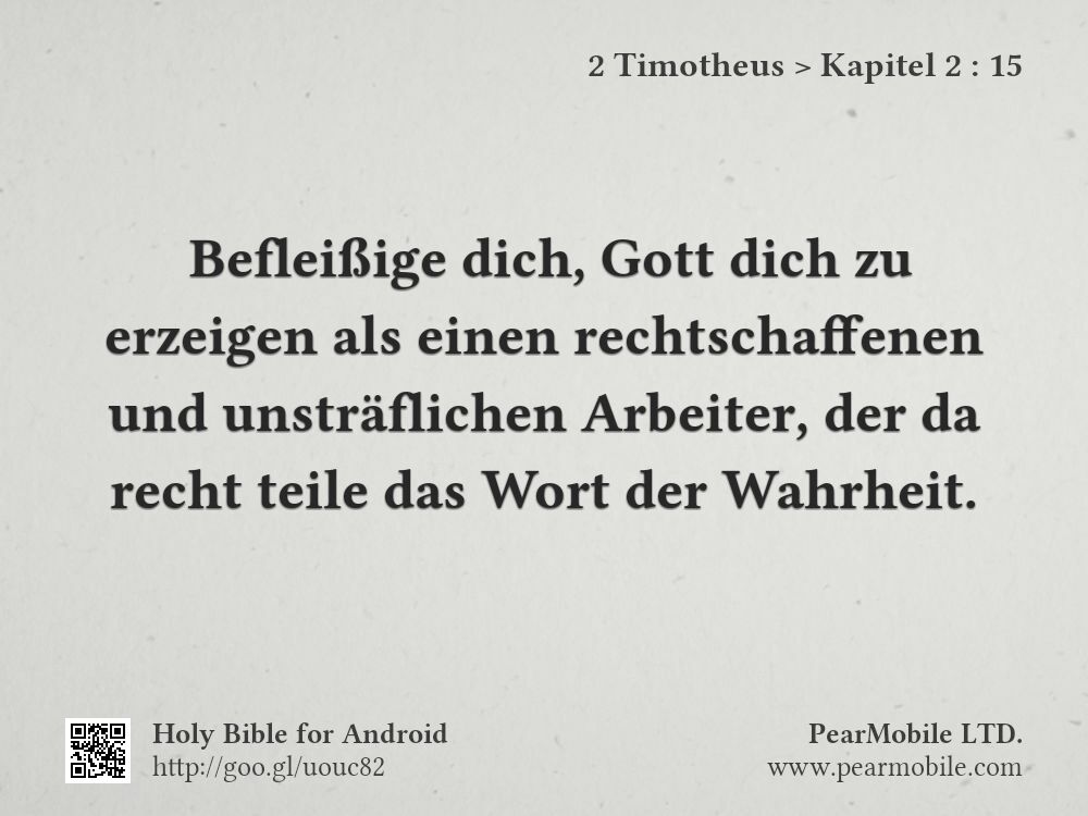 2 Timotheus, Kapitel 2:15